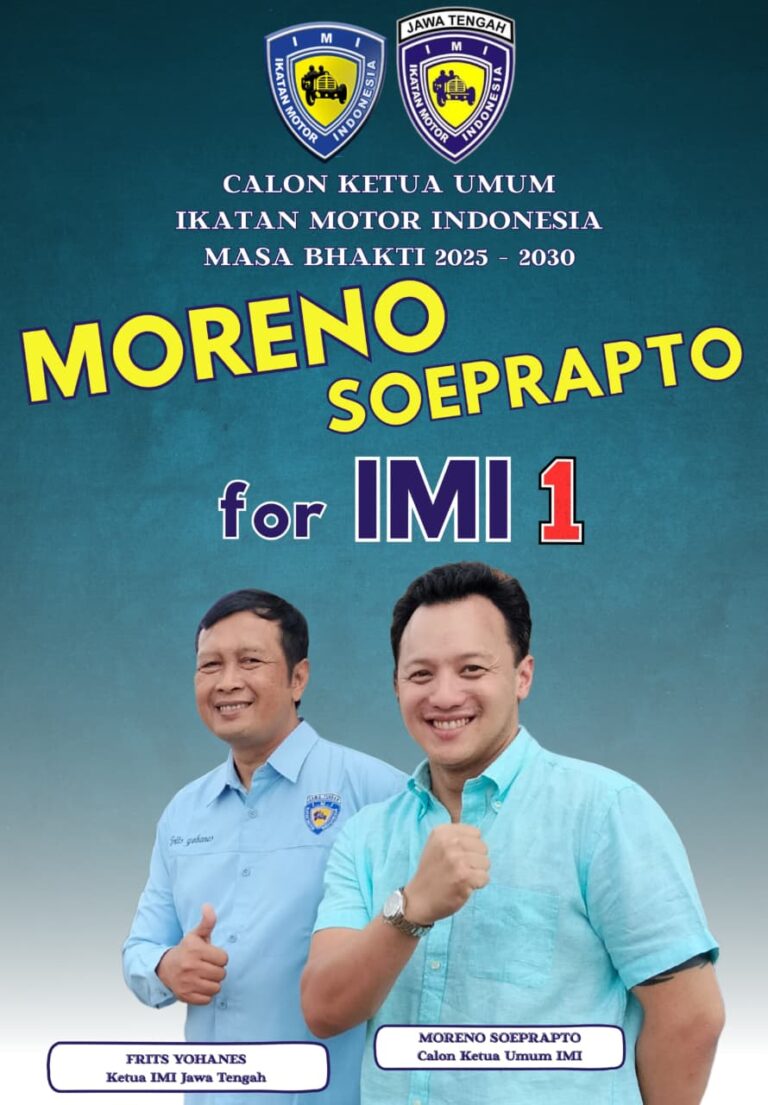 IMI Jateng Jagokan Moreno Soeprapto Gantikan Bamsoet