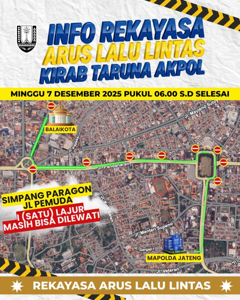 Pemkot Semarang Antisipasi Kepadatan Lalu Lintas Saat Kirab Taruna Akpol